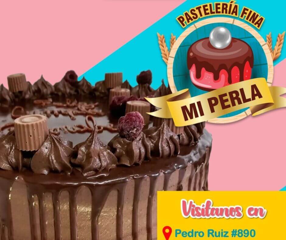 Torta de chocolate de pasteleria mi perla en chiclayo